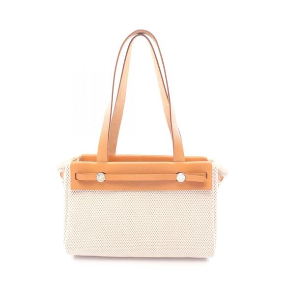 HERMES Handbags - Hermes Herbag Cabas PM Tote Bag Handbag Canvas Leather Toile H Vache Hunter W...